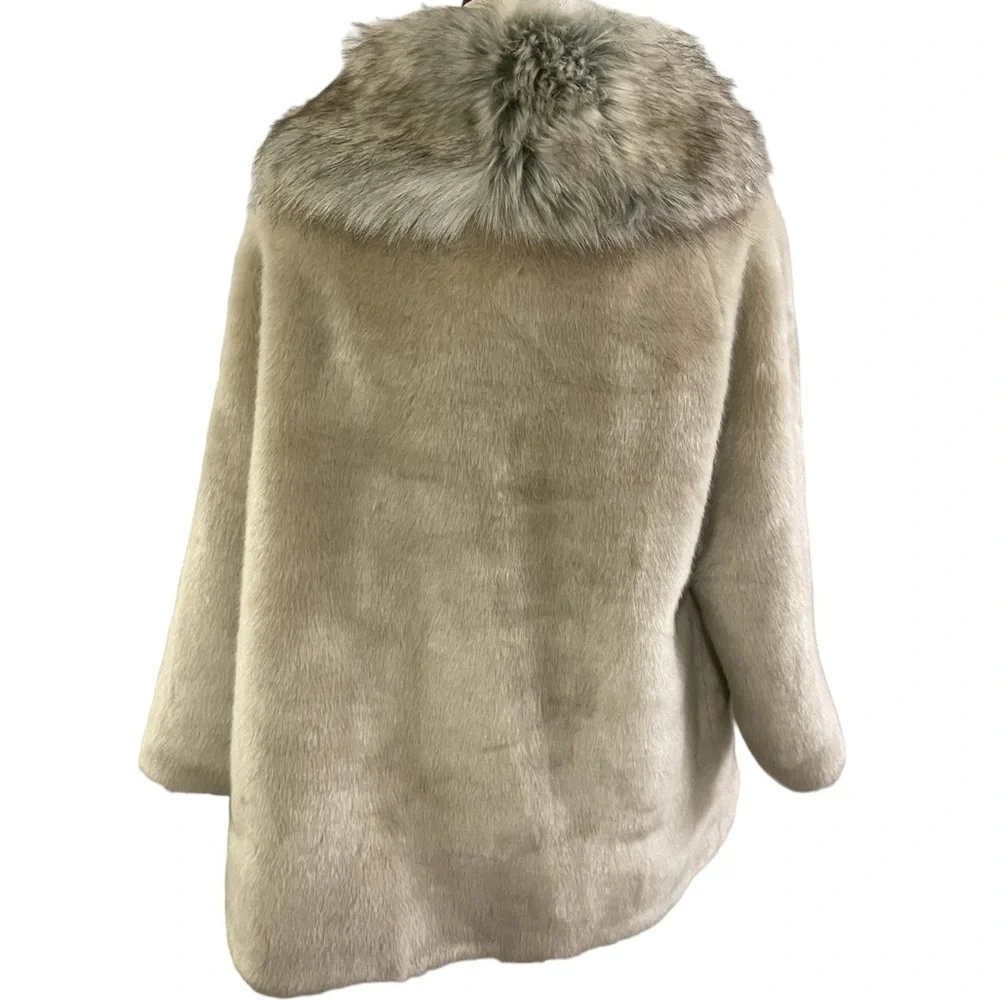 EMERSON FRY TUCKERNUCK Edie Faux Fur Coat New Without Tags - Picture 9 of 16